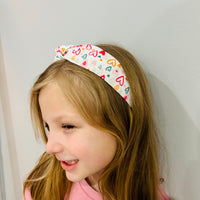 Hearts Top Knot Headbands