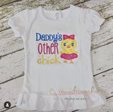 Girl's Daddy’s Other Chick Applique Tee