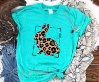 Leopard Easter Bunny Adult Tee