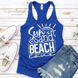 Women’s Sun Sand Beach Tank, Ladies Sun Sand Beach Tank Top